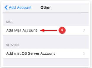 לחץ על Add Mail Account (הוסף חשבון)