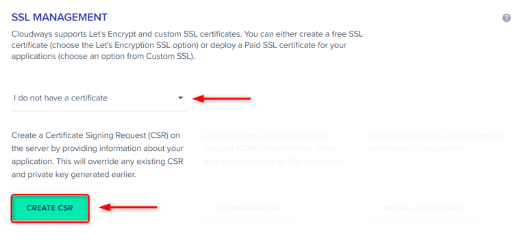 יצירת CSR במידה ואין לכם תעודת SSL