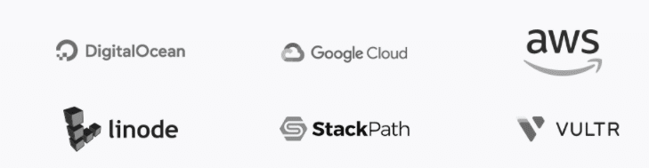 Digital Ocean, Google Cloud ,aws, linode ,StackPath ,vulter